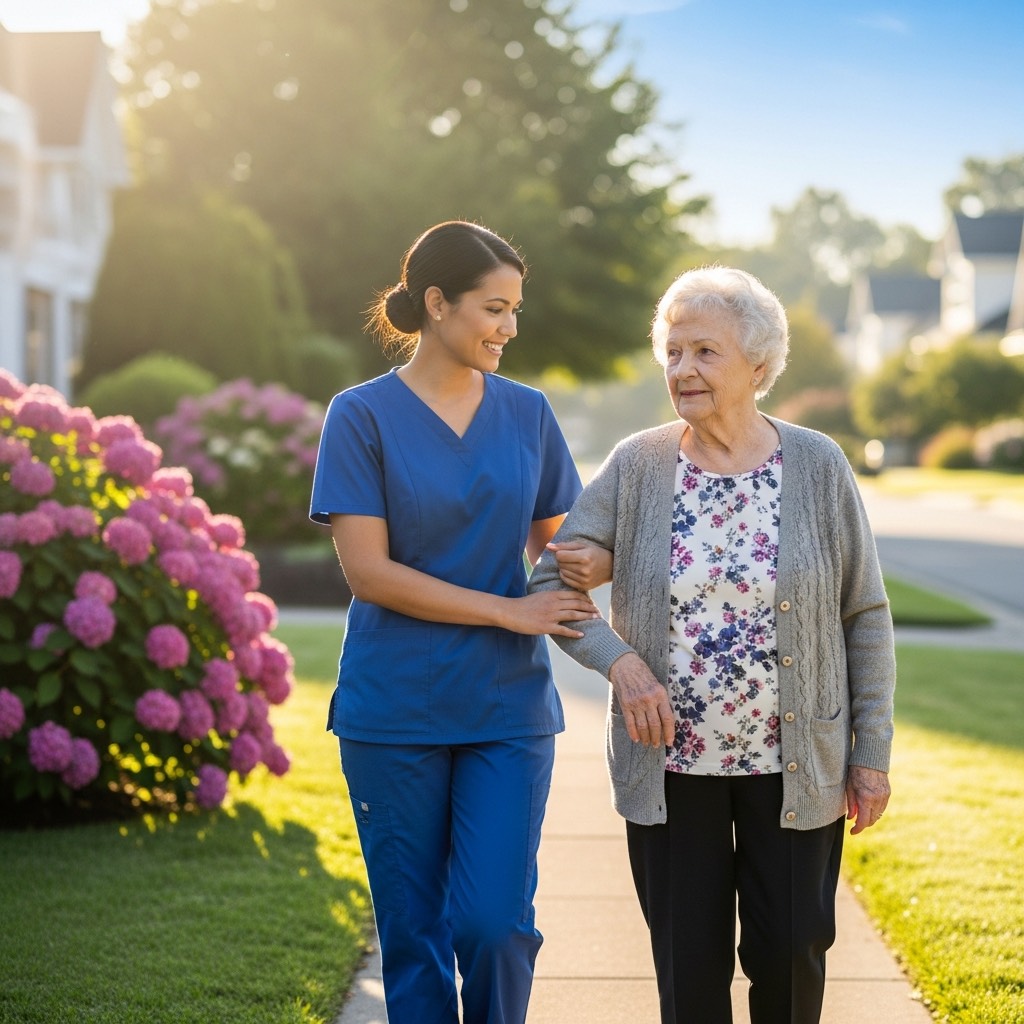 Helping a spouse move safely around the home