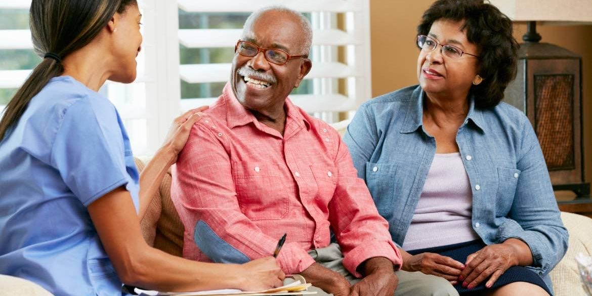 In-home caregiver supporting stroke recovery in Houston